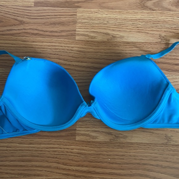 Real lightly lined bra with seams and mesh straps size 34C - Picture 4 of 6